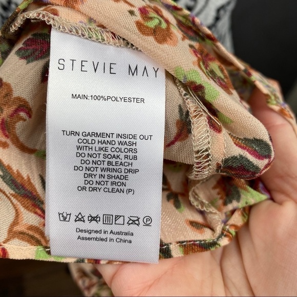 STEVIE MAY SAFFRON Brown floral long sleeve top - Picture 13 of 13